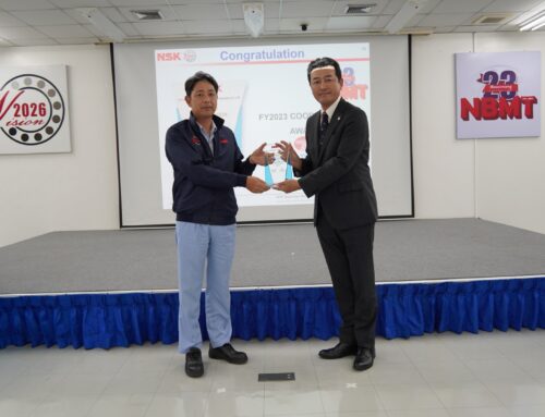 2023 Cooperation Award from NSK Bearings Manufacturing (Thailand) Co., Ltd.