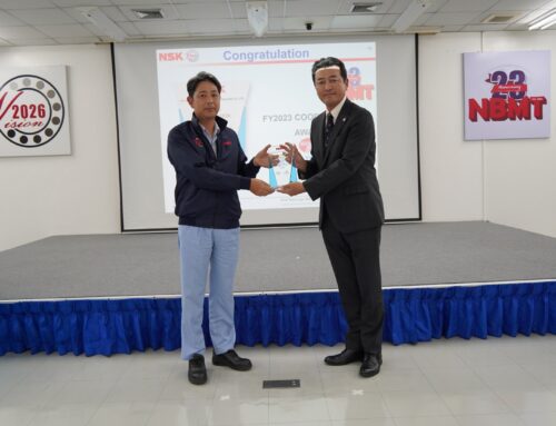 2023 Cooperation Award from NSK Bearings Manufacturing (Thailand) Co., Ltd.